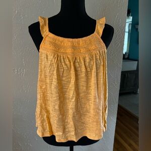 🧡Orange ruffle tank top🧡 ~XL